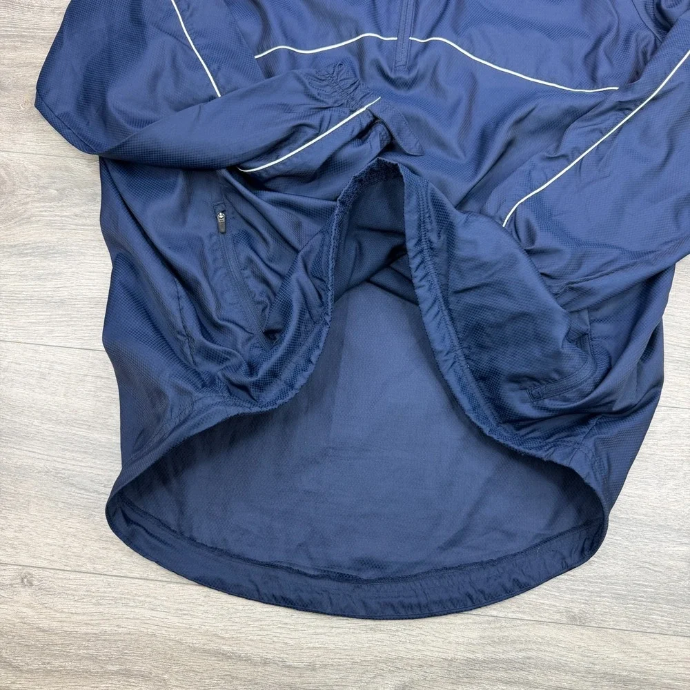 Drexel University Dragons Windbreaker Jacket Mens Large Blue Rowing Swoosh Nike